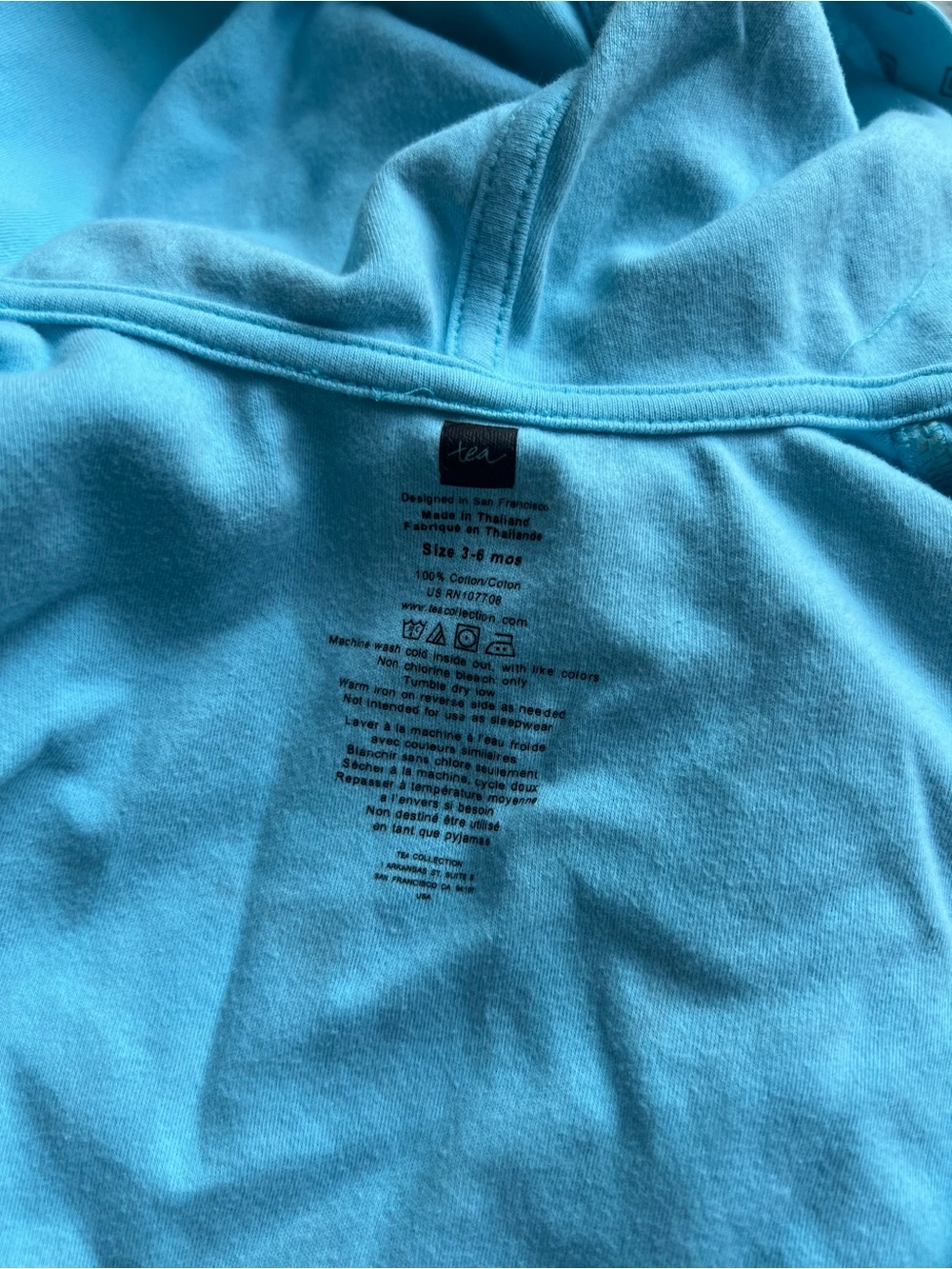 Geometric Shape Tea Collection Button Up Infant Hoodie - Picture 2 of 5